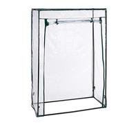 Relaxdays 3 serres à tomates, Acier et PVC, H x L x P : 150 x 100 x 50 cm, Serre pour Jardin et Balcon, Transparente