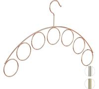 relaxdays 3 x cintres avec porte-écharpe cuivre