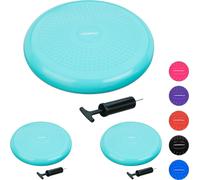 relaxdays 3 x Coussins d'équilibre menthe avec pompe à air