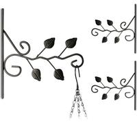 relaxdays 3 x crochets pour fleurs feuilles
