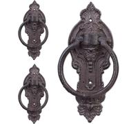 relaxdays 3 x heurtoir de porte antique