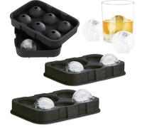 relaxdays 3 x Moule à glace en silicone