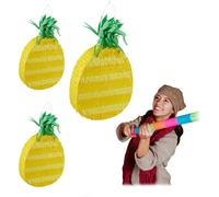 relaxdays 3 x Pinata ananas