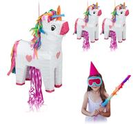 relaxdays 3 x Pinata Licorne