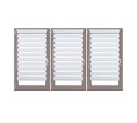 relaxdays 3 x store double Klemmfix blanc 70x150 cm