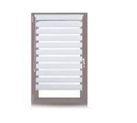 relaxdays 3 x store double Klemmfix blanc 80x150 cm
