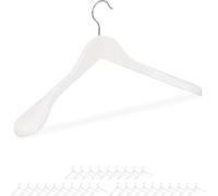 relaxdays 30 x cintres pour costume blanc