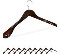 relaxdays 30 x cintres pour costume brun foncé