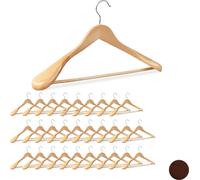 relaxdays 30 x cintres pour costumes nature