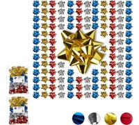 relaxdays 300 x petits nœuds cadeaux multicolores