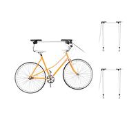 Relaxdays 3X Ascenseur de vélo, jusqu'à 30 kg, Hauteur Max. du Plafond 4 m, Stockage Bicyclette, Garage, Cave, Noir