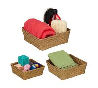 Relaxdays 3x paniers de rangement
