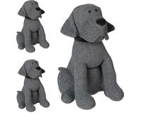 relaxdays 3x Tissu Butoir de porte chien