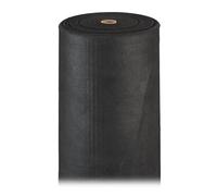 Relaxdays 3X Toile Anti-Mauvaises Herbes 50 m, Bâche tissée, Toile 150g/m² paillage, Résiste Rayons UV, antidéchirure, Noir