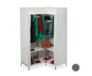 Relaxdays 3xArmoire de coins en tissu