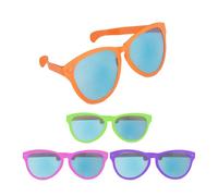 Relaxdays 4 paires de lunettes pour faire la fête