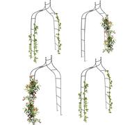 Arche a rosiers support pour plantes grimpantes arceau de jardin 2,4 m léger