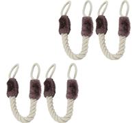 relaxdays 4 x cordons de porte anti-pincements marron