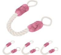 relaxdays 4 x cordons de porte anti-pincements roses