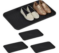 relaxdays 4 x égouttoir à chaussures grand avec profilé