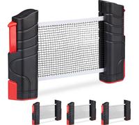 relaxdays 4 x Filet de ping-pong extensible