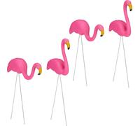 relaxdays 4 x Flamingo figure