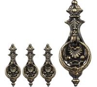 relaxdays 4 x heurtoirs de porte bronze antique