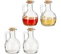 relaxdays 4 x huilier & vinaigrier en verre