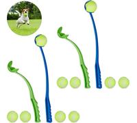 relaxdays 4 x Lance-balles pour chiens