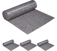 relaxdays 4 x Non-tissé à peindre 180g/m² 1x50 m
