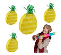 relaxdays 4 x Pinata ananas