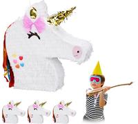 relaxdays 4 x Pinata Licorne