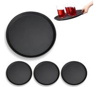 relaxdays 4 x Plateau gastro rond