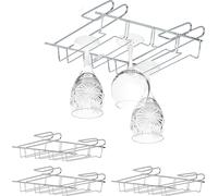 relaxdays 4 x Porte-verres à vin Insert pour armoire