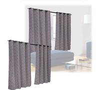 relaxdays 4 x rideau avec motif 175 x 135 cm