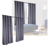 relaxdays 4 x rideau avec motif 245 x 135 cm