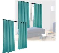 relaxdays 4 x rideau avec motif 245 x 135 cm