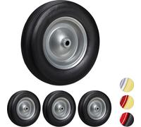 Roue de brouette increvable 4.80 4.00-8 rouleau diable noir 39 cm 9 cm 4 pièces
