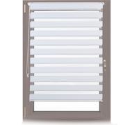 relaxdays 4 x store double Klemmfix blanc 110x150 cm