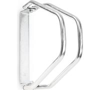 Relaxdays 4X Râteliers VTT HxlxP 32,5 x 9 x 28,5 cm Système Range Vélo Parking Support 1 Vélo Métal Mural, Argent