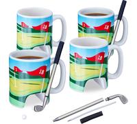 relaxdays 4 x tasse de golf avec club