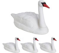 relaxdays 4 x XXL Décoration de jardin Cygne
