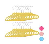 relaxdays 40 x cintres enfants jaune