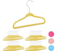relaxdays 40 x cintres enfants jaune
