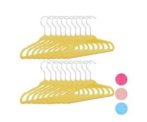 Relaxdays 40 x cintres Enfants jaune