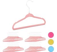 relaxdays 40 x cintres enfants roses