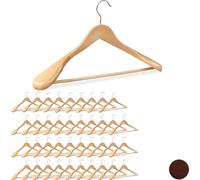 relaxdays 40 x cintres pour costumes, nature