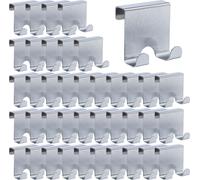 relaxdays 40 x crochets de porte en acier inoxydable