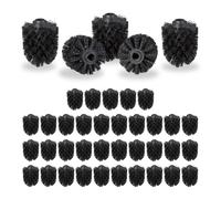 relaxdays 40 x tête de brosse WC noire 12 mm