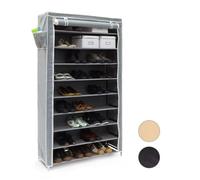 Relaxdays 4052025047290 Organisateur pour chaussures Fermé Anthracite et Blanc Anthracite